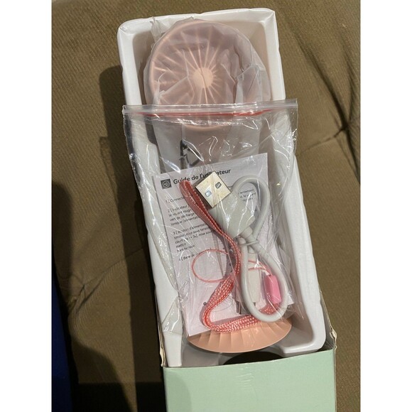 NWT Portable Handheld Fan light rechargeable digital display scroll switch & LED - Picture 4 of 12